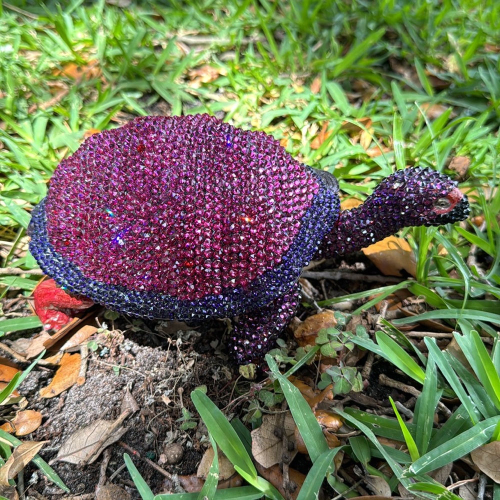 Sparkling Swarovski Crystal Embellished Turtle Handcrafted Unbranded - Picture 5 of 14
